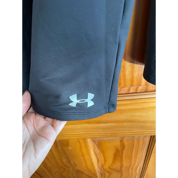 Under Armour Mens black coldgear Long sleeve mock neck size L - Picture 2 of 6